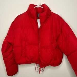 H&M cropped puffer jacket